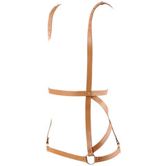 BIJOUX - INDISCRETS MAZE HARNESS DRESS SHAPE BROWN - 53Xshop