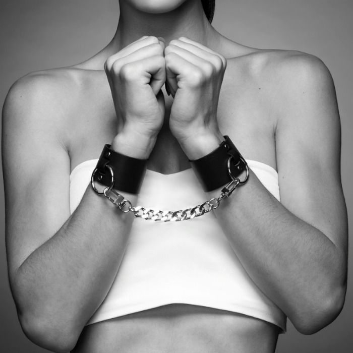 BIJOUX INDISCRETS MAZE - WIDE CUFFS BLACK - 53Xshop
