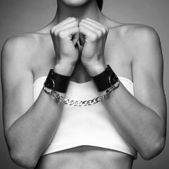 BIJOUX INDISCRETS MAZE - WIDE CUFFS BLACK - 53Xshop