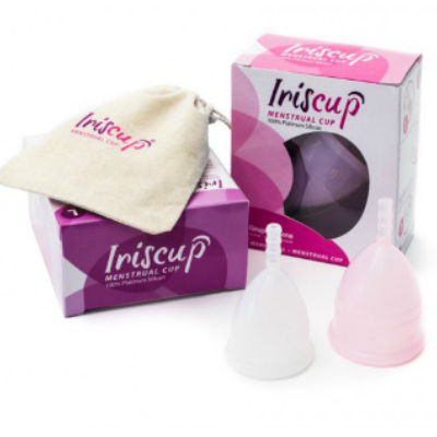 IRISCUP - SMALL PINK MONTH CUP A + FREE STERILIZER BAG - 53Xshop