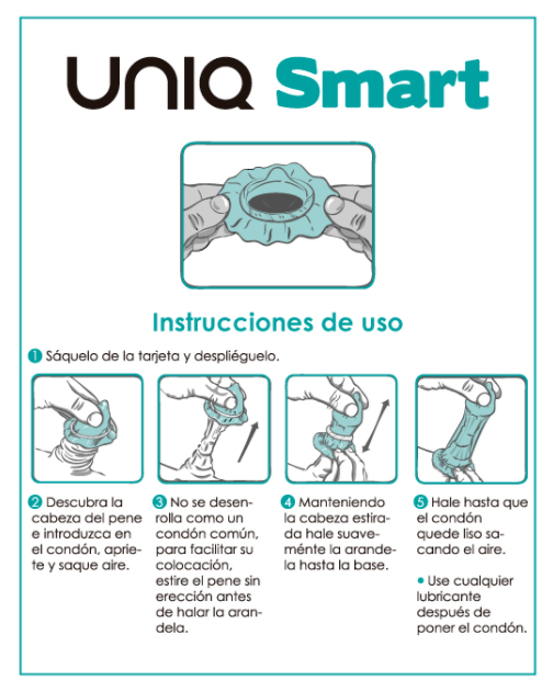 UNIQ - SMART LATEX FREE PRE-ERECTION CONDOMS 3 UNITS - 53Xshop
