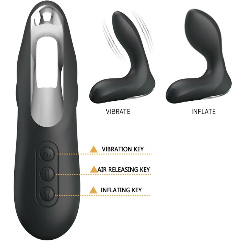 PRETTY LOVE - LEONARD INFLATABLE PROSTATIC MASSAGER WITH VIBRATION - 53Xshop