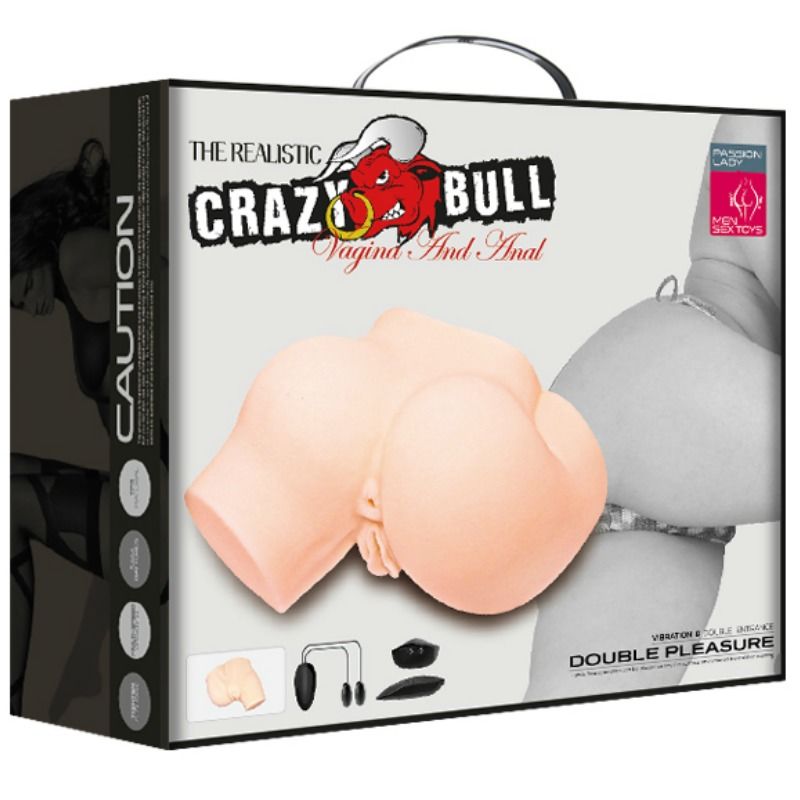 CRAZY BULL - BUTT WITH REALISTIC VAGINA AND ANUS AND VIBRATION - 53Xshop