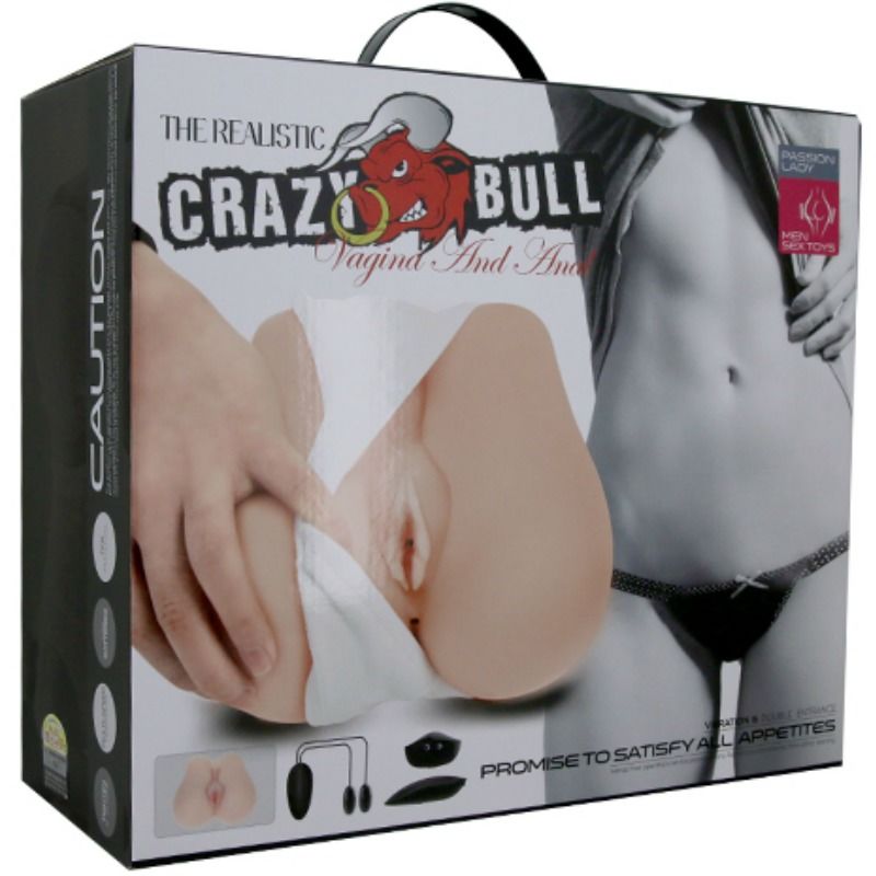 CRAZY BULL - REALISTIC VAGINA AND ANUS WITH VIBRATION POSITION 3 - 53Xshop