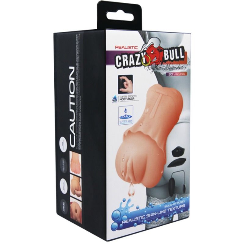 CRAZY BULL - WATER SKIN VAGINA MASTURBADOR WITH VIBRATING BULLET 2 - 53Xshop