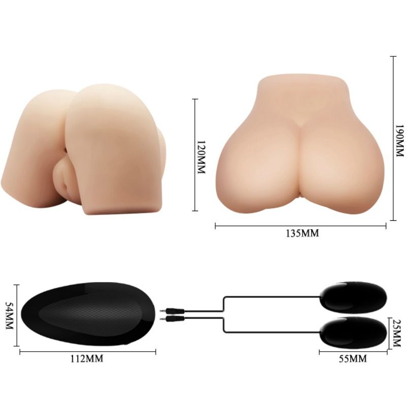 CRAZY BULL - REALISTIC VAGINA AND ANUS WITH VIBRATION POSITION 4 - 53Xshop