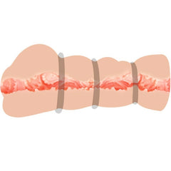 CRAZY BULL - VAGINA MASTURBATOR WITH RINGS - 53Xshop