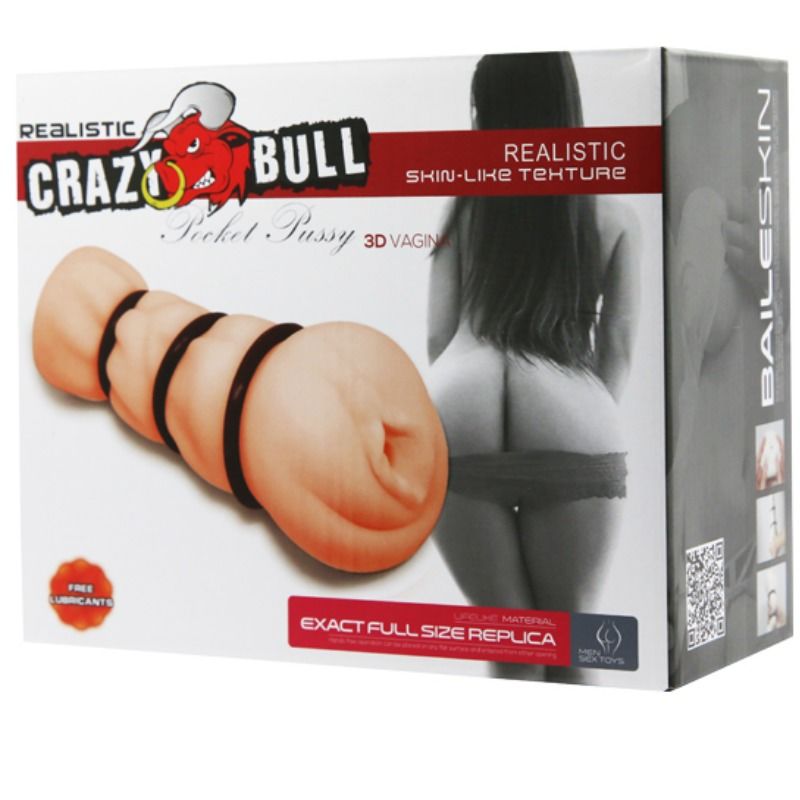 CRAZY BULL - VAGINA MASTURBATOR WITH RINGS - 53Xshop