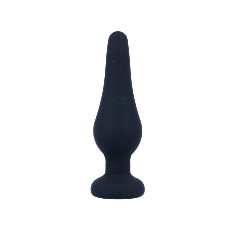 INTENSE - ANAL PLUG PIPO S BLACK SILICONE 9.8 CM - 53Xshop