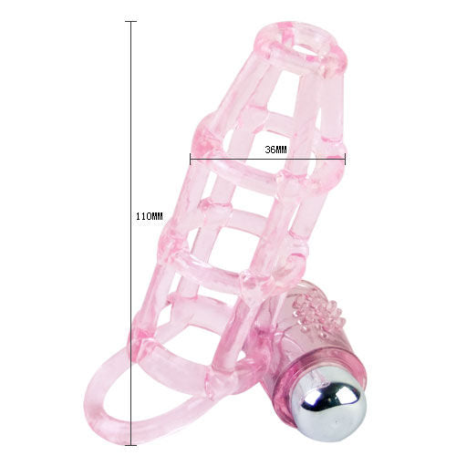 BAILE - SWEET 10 RHYTHMS SILICONE COVER AND RING FOR THE PINK PENIS - 53Xshop