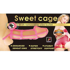 BAILE - SWEET 10 RHYTHMS SILICONE COVER AND RING FOR THE PINK PENIS - 53Xshop