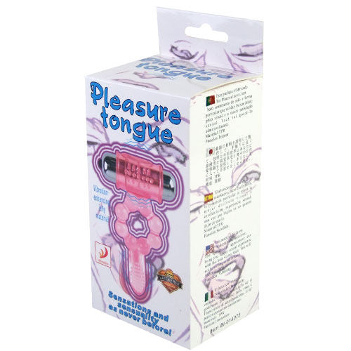 BAILE - SILICONE RING 10 TONGUE RHYTHMS WITH PINK VIBRATION - 53Xshop