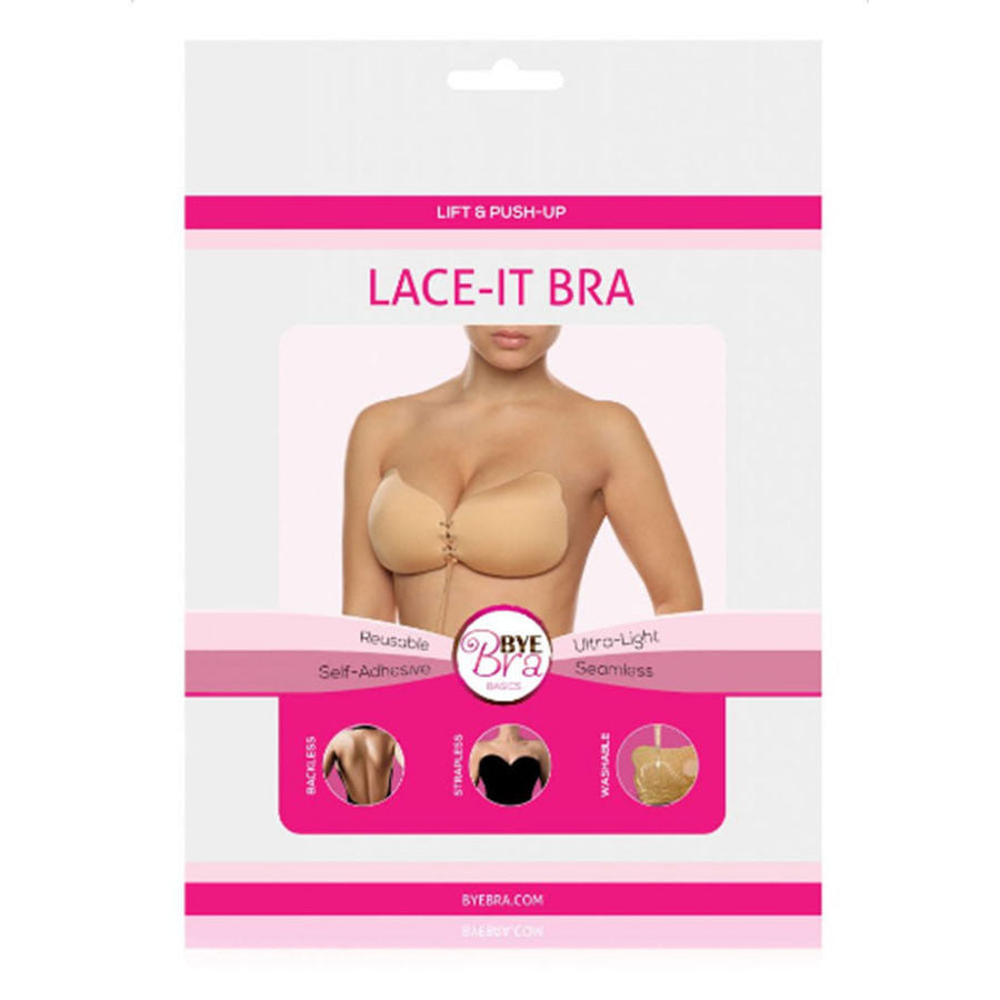 BYE-BRA - LACE-IT ENHANCEMENT PUSH-UP BEIGE CUP B - 53Xshop