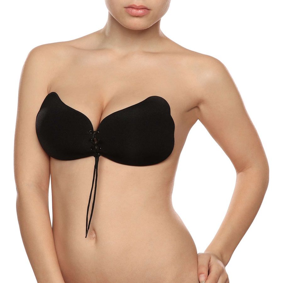 BYE-BRA - LACE-IT ENHANCEMENT PUSH-UP BLACK CUP A - 53Xshop