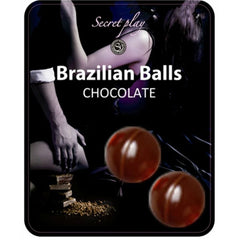 SECRETPLAY - 2 BRAZILIAN BALLS CHOCOLAT - 53Xshop
