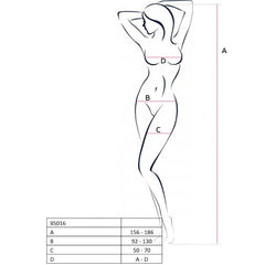 PASSION - WOMAN BS016 WHITE BODYSTOCKING ONE SIZE - 53Xshop