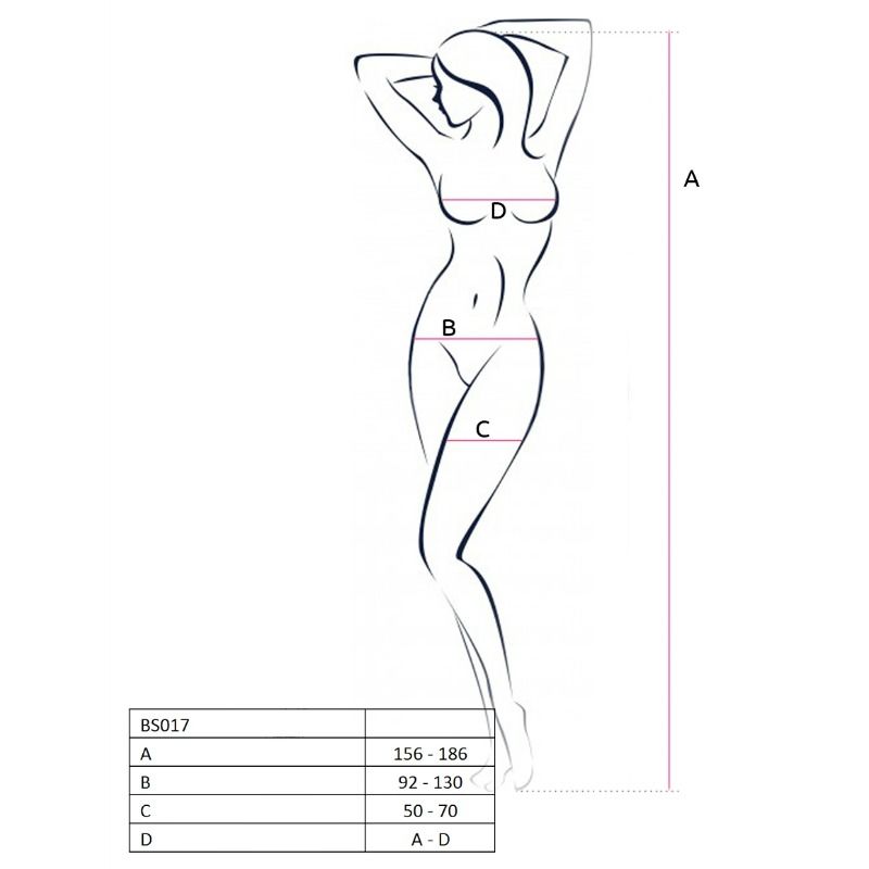 PASSION - WOMAN BS017 BODYSTOCKING BLACK ONE SIZE - 53Xshop