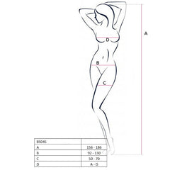 PASSION - WOMAN BS045 BODYSTOCKING BLACK ONE SIZE - 53Xshop