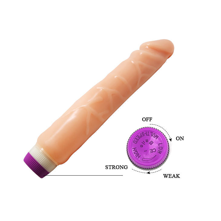 BAILE - WAVES OF PLEASURE REALISTIC VIBRATING 25.5 CM - 53Xshop