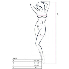 PASSION - WOMAN BS031 BODYSTOCKING BLACK ONE SIZE - 53Xshop
