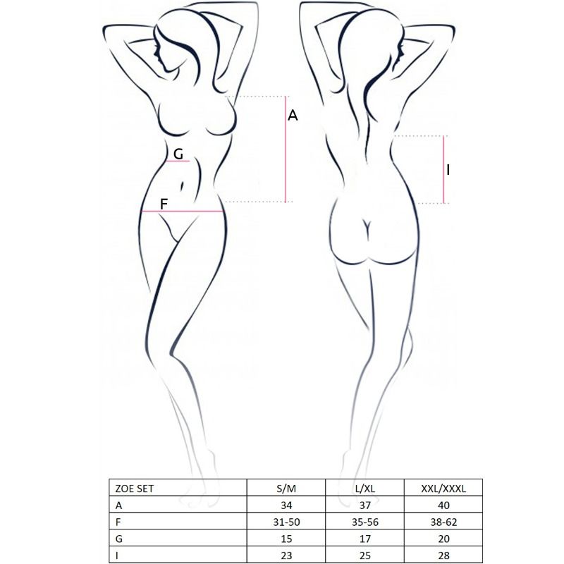 PASSION - WOMAN ZOE SET SIZE S/M - 53Xshop