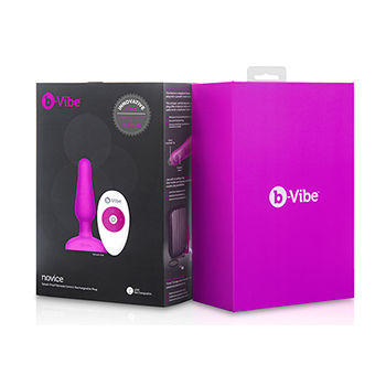B-VIBE - NOVICE REMOTE CONTROL ANAL PLUG FUCHSIA - 53Xshop
