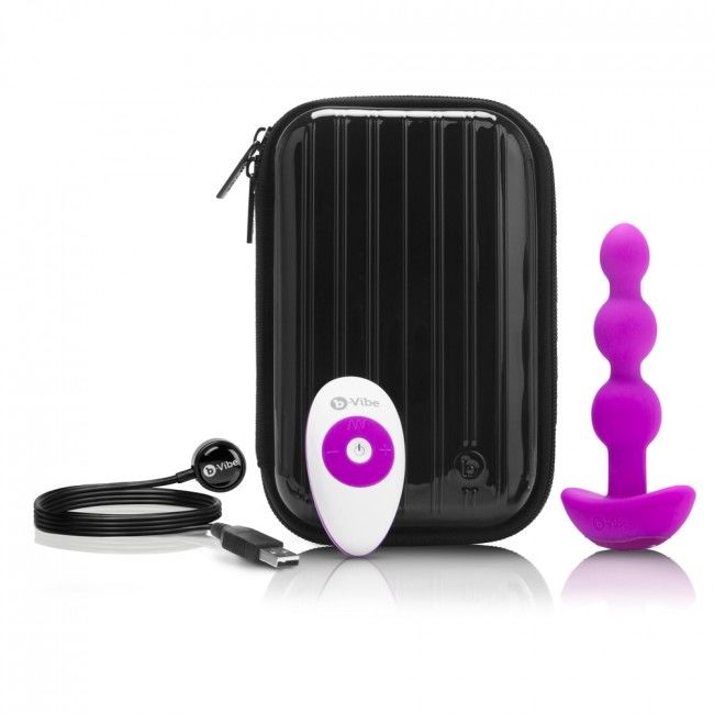 B-VIBE - TRIPLET ANAL REMOTE CONTROL BEADS PINK - 53Xshop