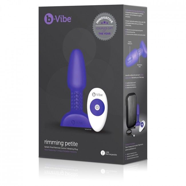 B-VIBE - RIMMING REMOTE CONTROL ANAL PLUG PETITE LILAC - 53Xshop