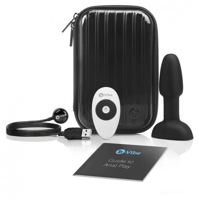 B-VIBE - RIMMING REMOTE CONTROL ANAL PLUG PETITE BLACK - 53Xshop
