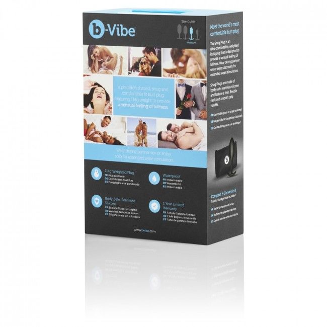 B-VIBE - SNUG ANAL PLUG 2 BLACK - 53Xshop