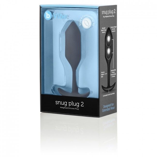 B-VIBE - SNUG ANAL PLUG 2 BLACK - 53Xshop