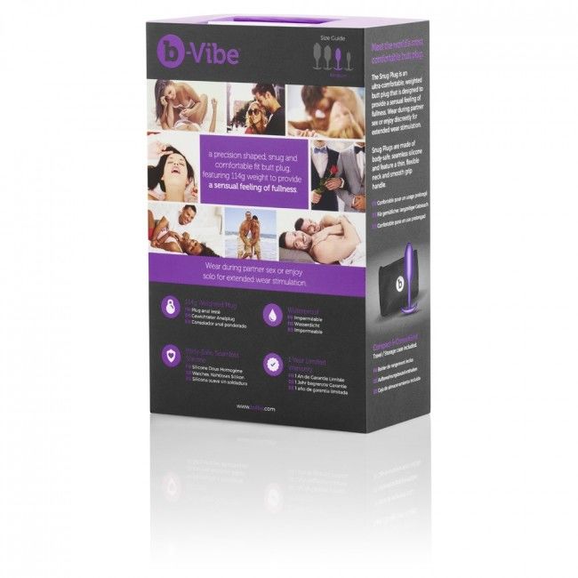 B-VIBE - SNUG ANAL PLUG 2 LILAC - 53Xshop