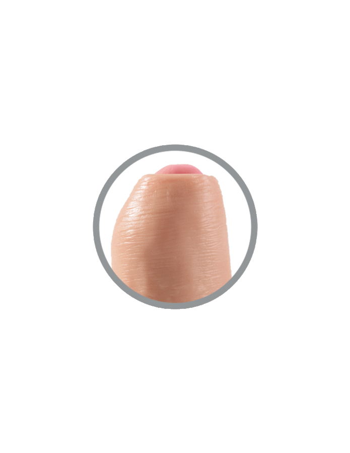KING COCK - REALISTIC DILDO UNCUT FLESH 21 CM - 53Xshop