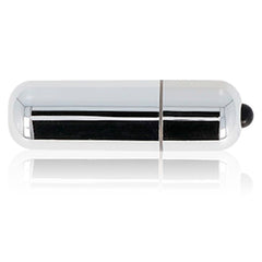 GLOSSY - PREMIUM VIBE VIBRATING BULLET 10V SILVER - 53Xshop