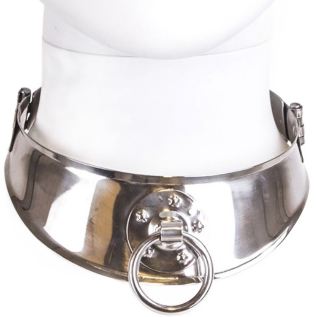 METAL HARD - RESTRAINT COLLAR WITH RING - 53Xshop