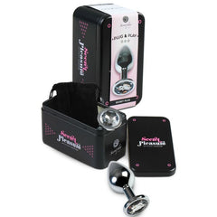 SECRETPLAY - PLUG ANAL TRANSPARENT ALUMINUM 8 CM - 53Xshop