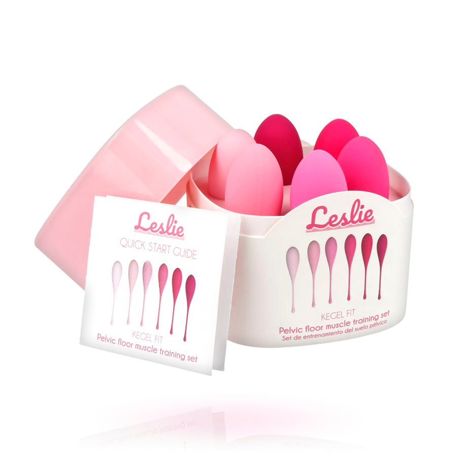 LESLIE - KEGEL FIT PELVIC MUSCLE TRAINING SET 6 WEIGHTS - 53Xshop