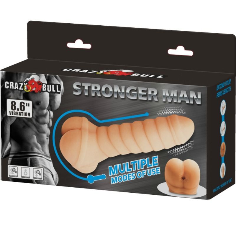 CRAZY BULL - MULTIFUNCTIONAL PENIS 21.8 CM - 53Xshop