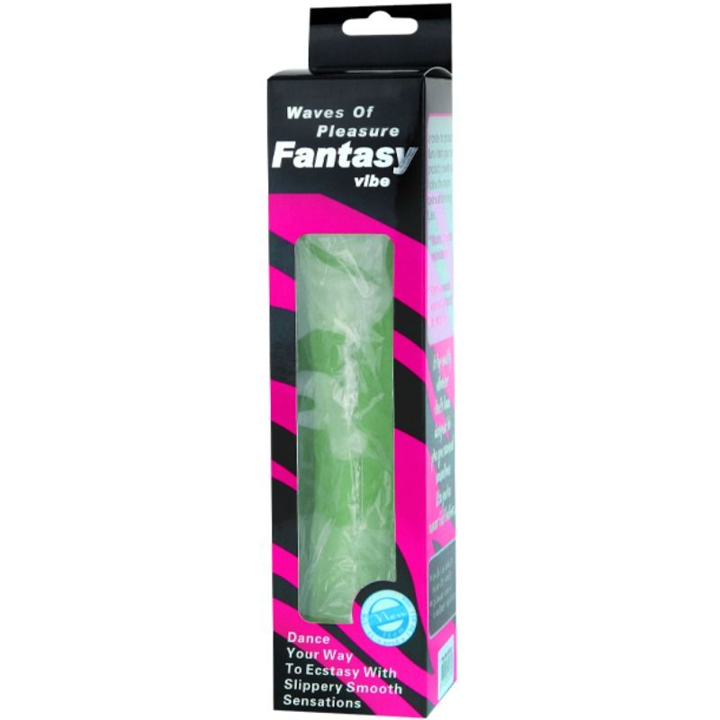 BAILE - WAVES OF PLEASURE VIBRATOR 23 CM GREEN - 53Xshop