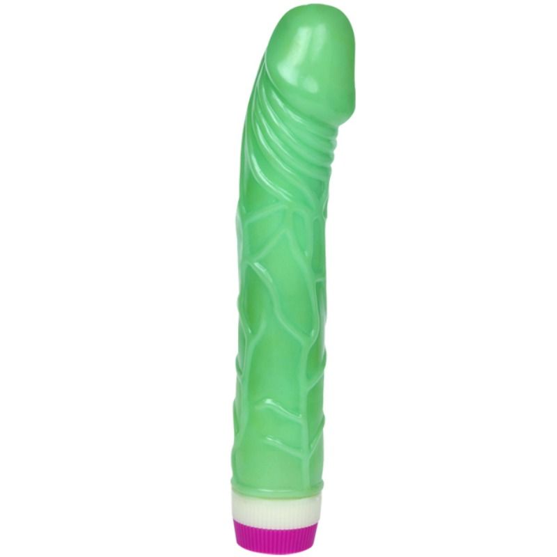 BAILE - WAVES OF PLEASURE VIBRATOR 23 CM GREEN - 53Xshop