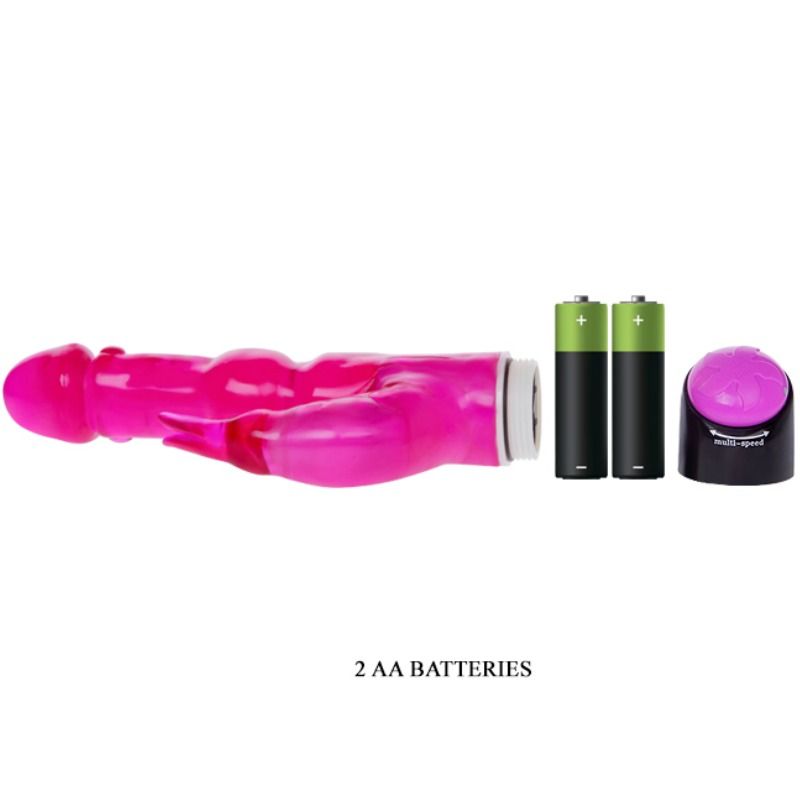 BAILE - WAVES OF PLEASURE FANTASY VIBRATOR WITH RABBIT 23 CM - 53Xshop