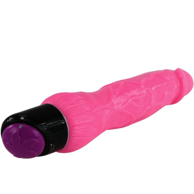 BAILE - COLORFUL SEX REALISTIC VIBRATOR PINK 24 CM - 53Xshop