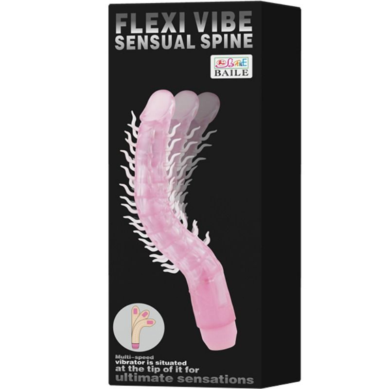 SENSUAL SPINE BENDABLE VIBRATING DILDO 23.5 CM - 53Xshop