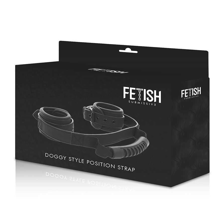 FETISH SUBMISSIVE - NOPRENE LINING HANDCUFFS WITH HANDLE - 53Xshop