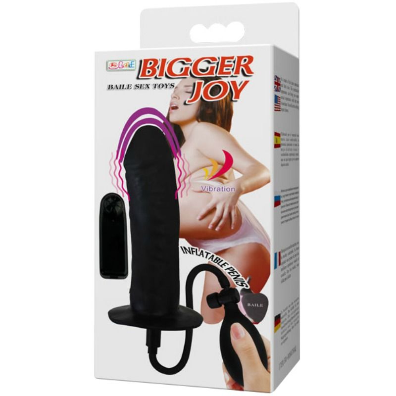 BAILE - BIGGER JOY INFLATABLE PENIS WITH VIBRATION 16 CM - 53Xshop