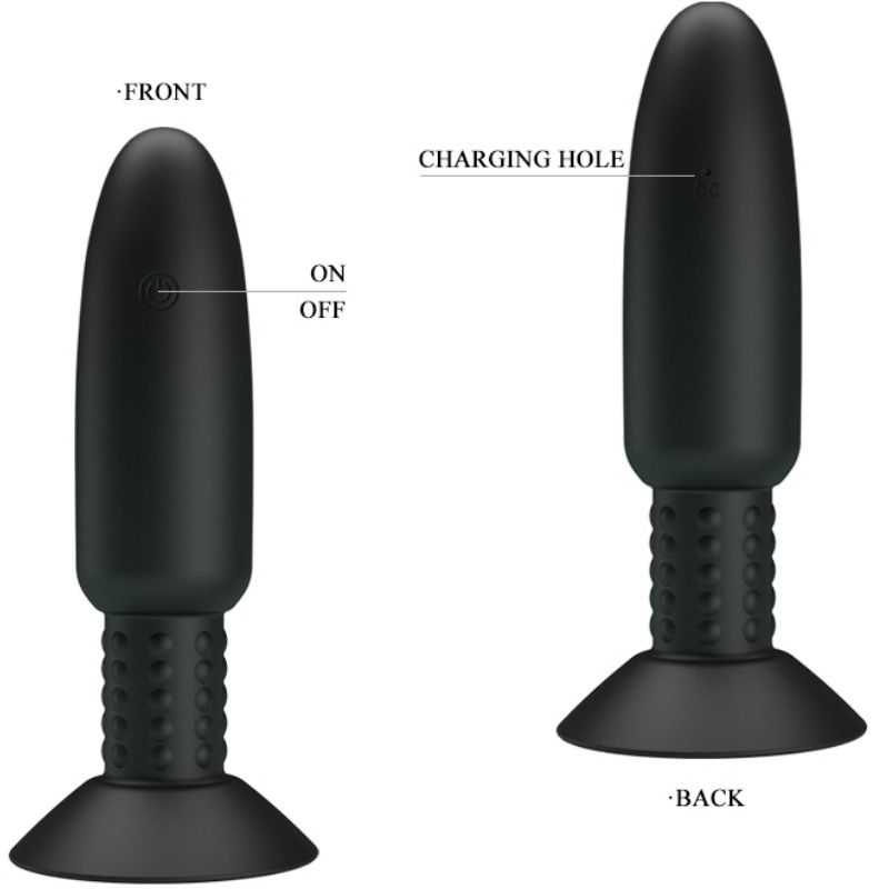 PRETTY LOVE - PLUG WITH VIBRATION AND ROTATION - 53Xshop