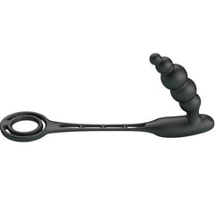 PRETTY LOVE - PENIS RINGS WITH VIBRATOR PLUG - 53Xshop