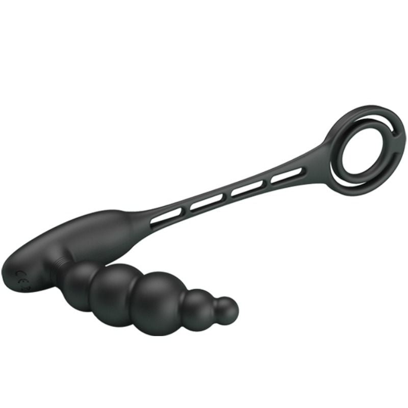 PRETTY LOVE - PENIS RINGS WITH VIBRATOR PLUG - 53Xshop