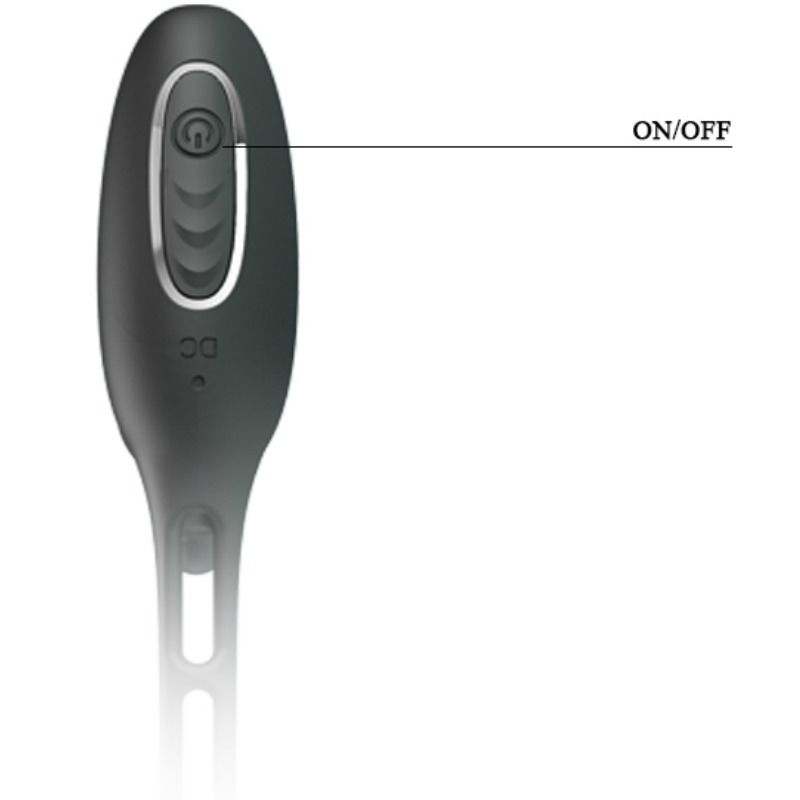 PRETTY LOVE - PENIS RINGS WITH VIBRATOR PLUG - 53Xshop