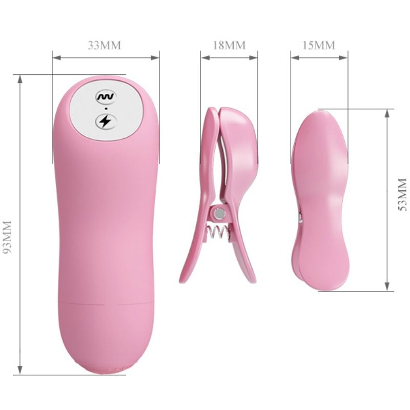 BAILE - ROMANTIC WAVE TWEEZERS WITH VIBRATION AND ELECTROSHOCK - 53Xshop